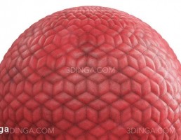 تکسچر چرم قرمز با لحاف